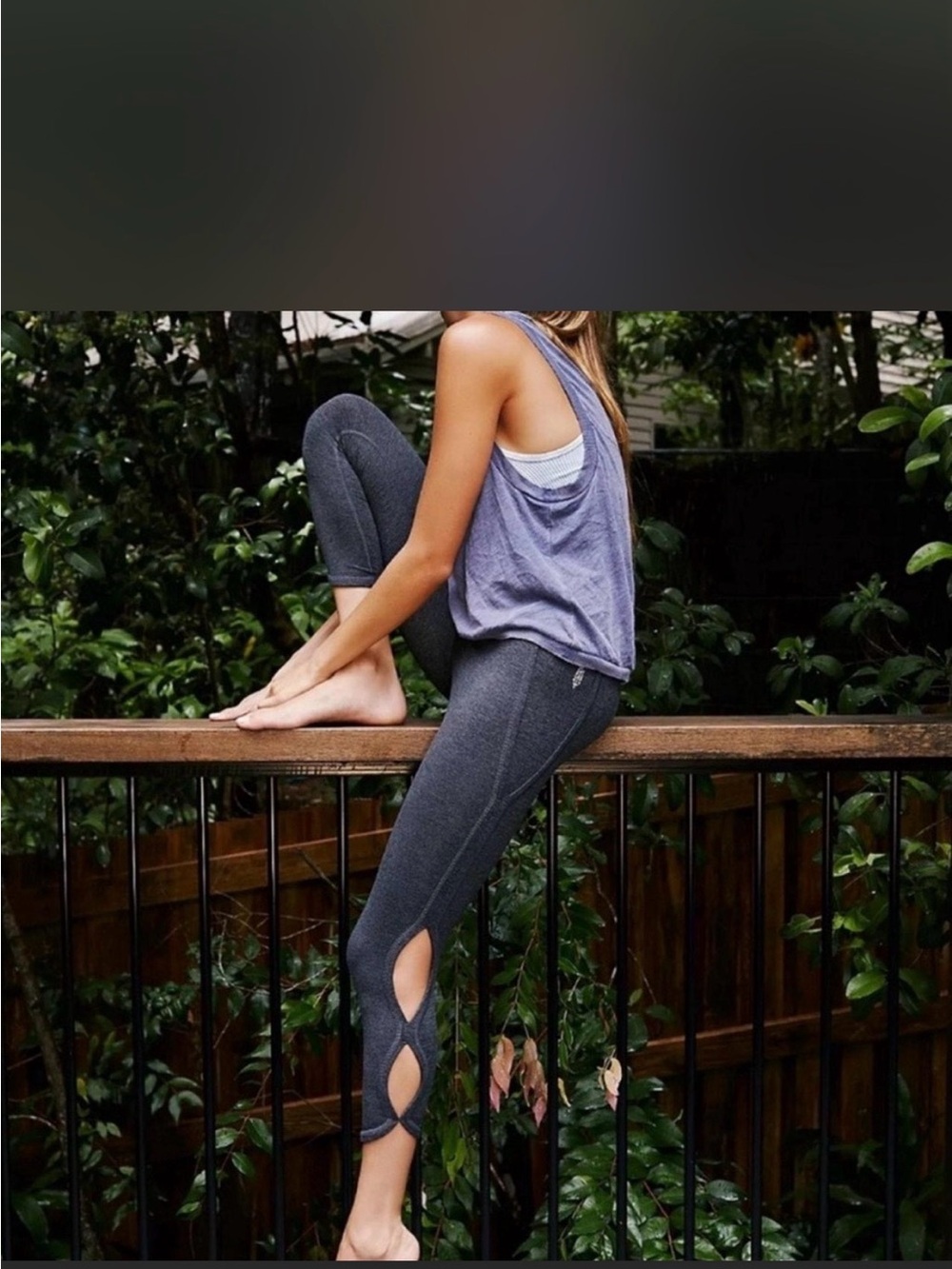 Brand new free people movement Infinity legging charcoal heather high waist 7/8 - Picture 3 of 4